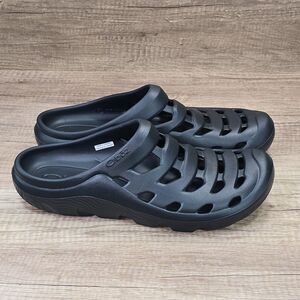 Oboz Whakata Coast Men's Size 14 Black Slip On Comfort Clogs Sandals